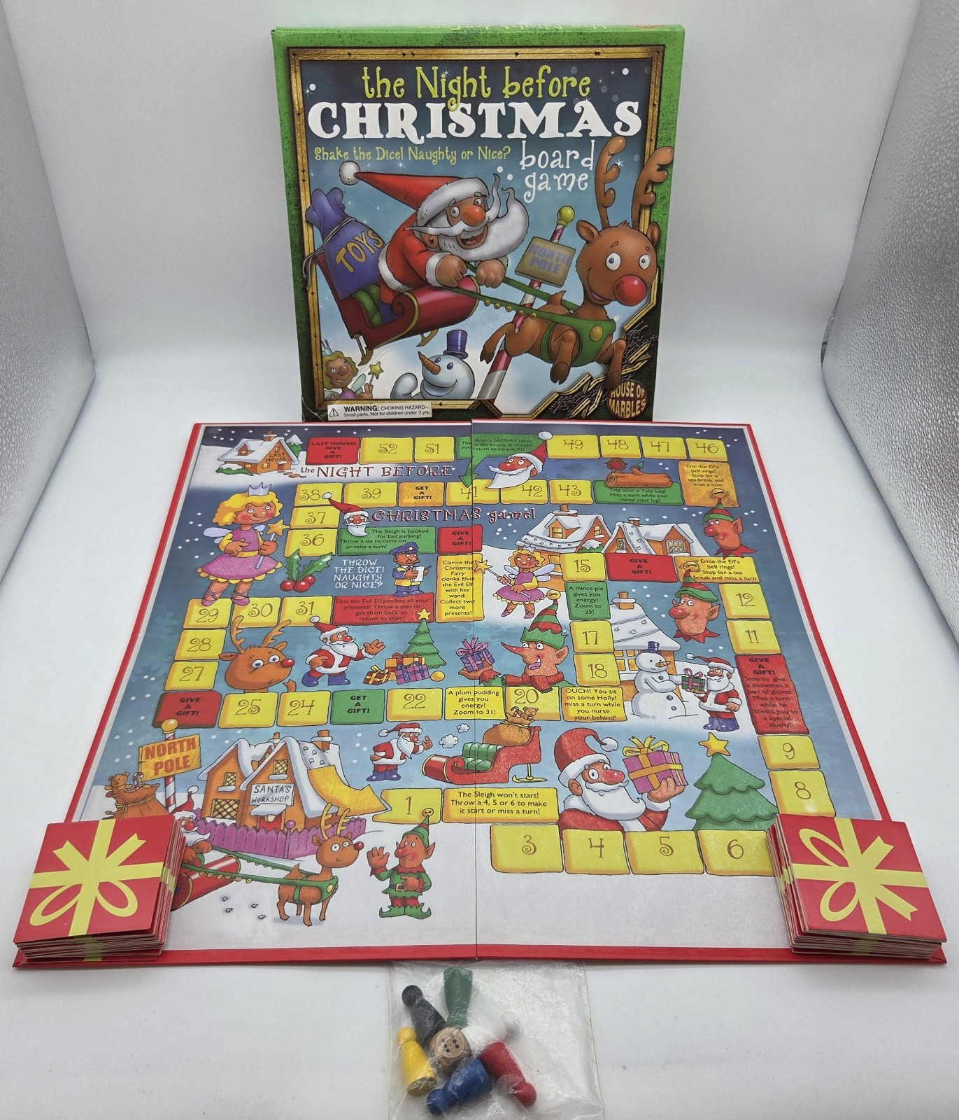 The Night Before Christmas Board Game House Of Marbles Complete- Quick Shipping