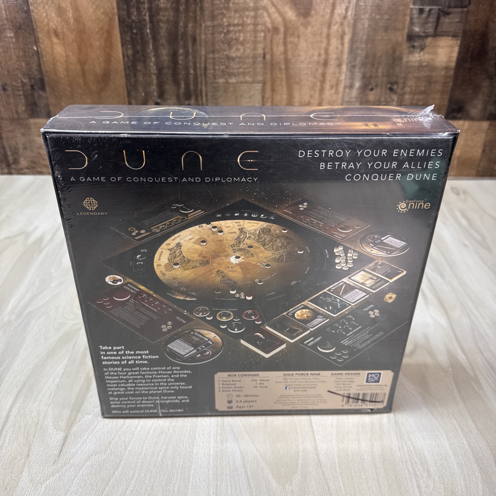 DUNE A Game of Conquest And Diplomacy Board Game Gale Force Nine Sealed