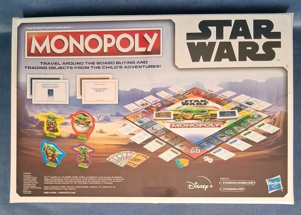 Monopoly Star Wars The Child Edition Yoda Mandalorian Board Game 2020 GROGU New