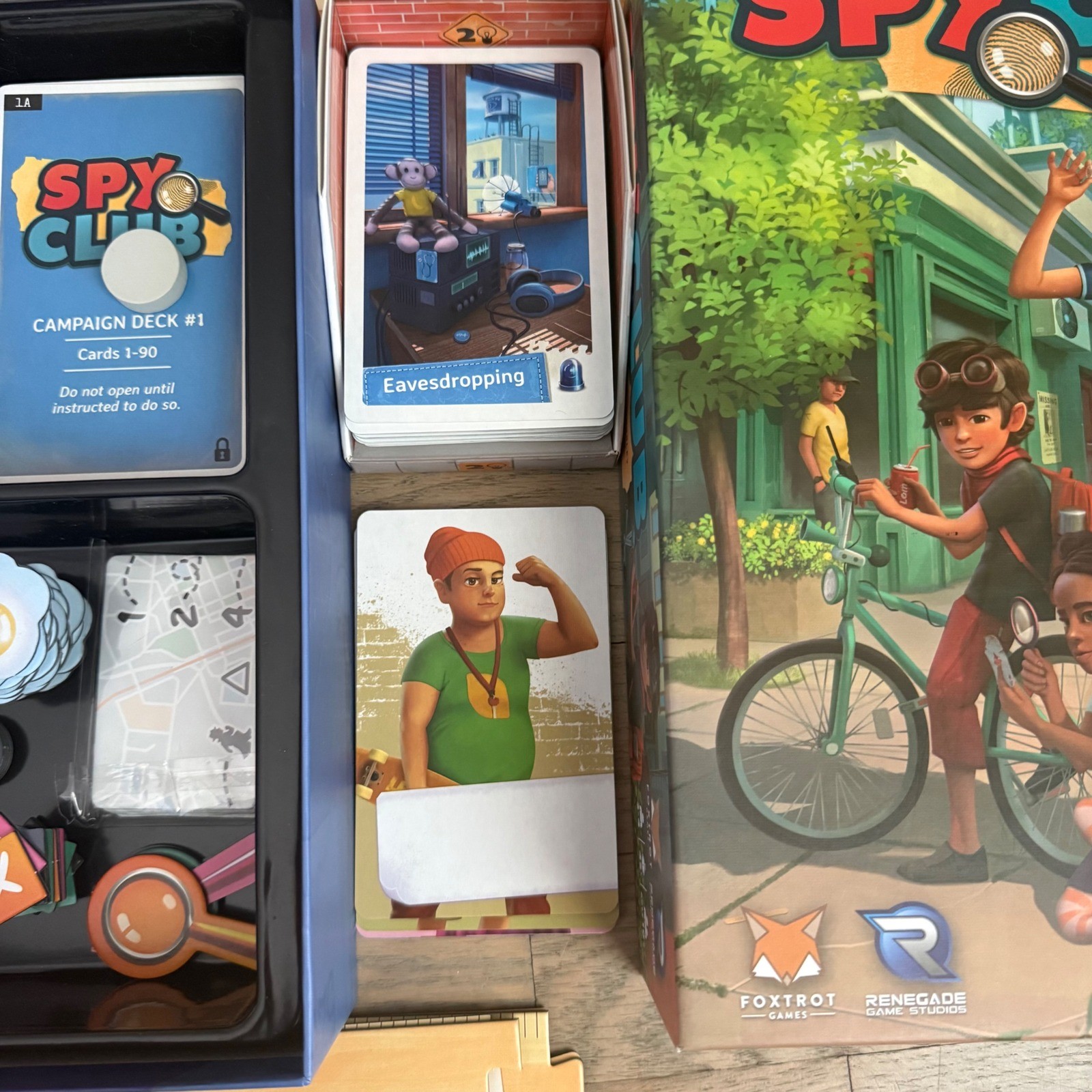 Fox Trot Renegade Game Studios Spy Club Board Game Kids Mosaic System
