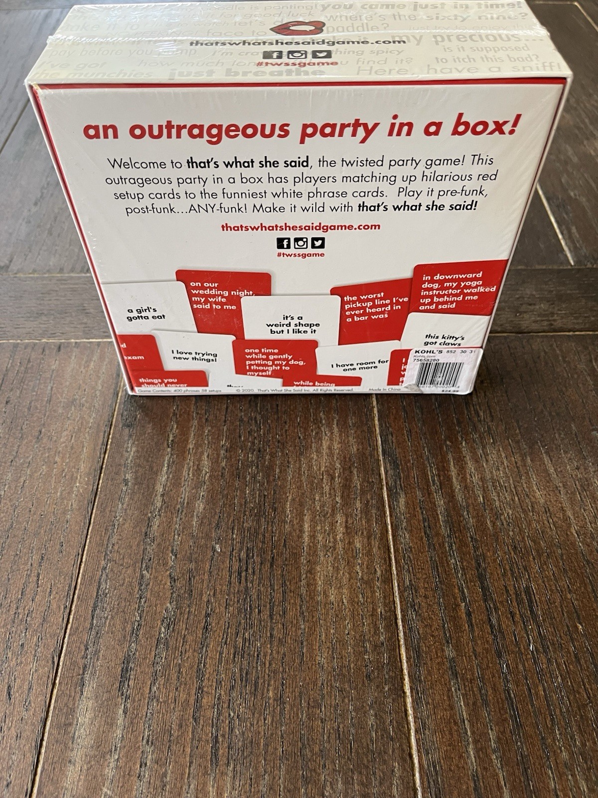 That’s What She Said – The Party Game/Board Game – NEW SEALED!