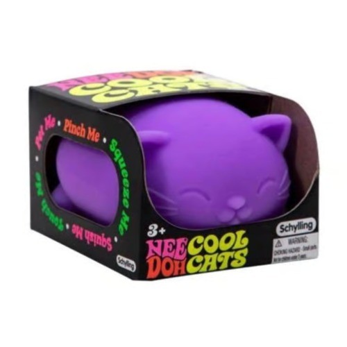 PURPLE – COOL CATS NeeDoh Sensory Stress Relief Ball Toy Autism Anxiety Fidget