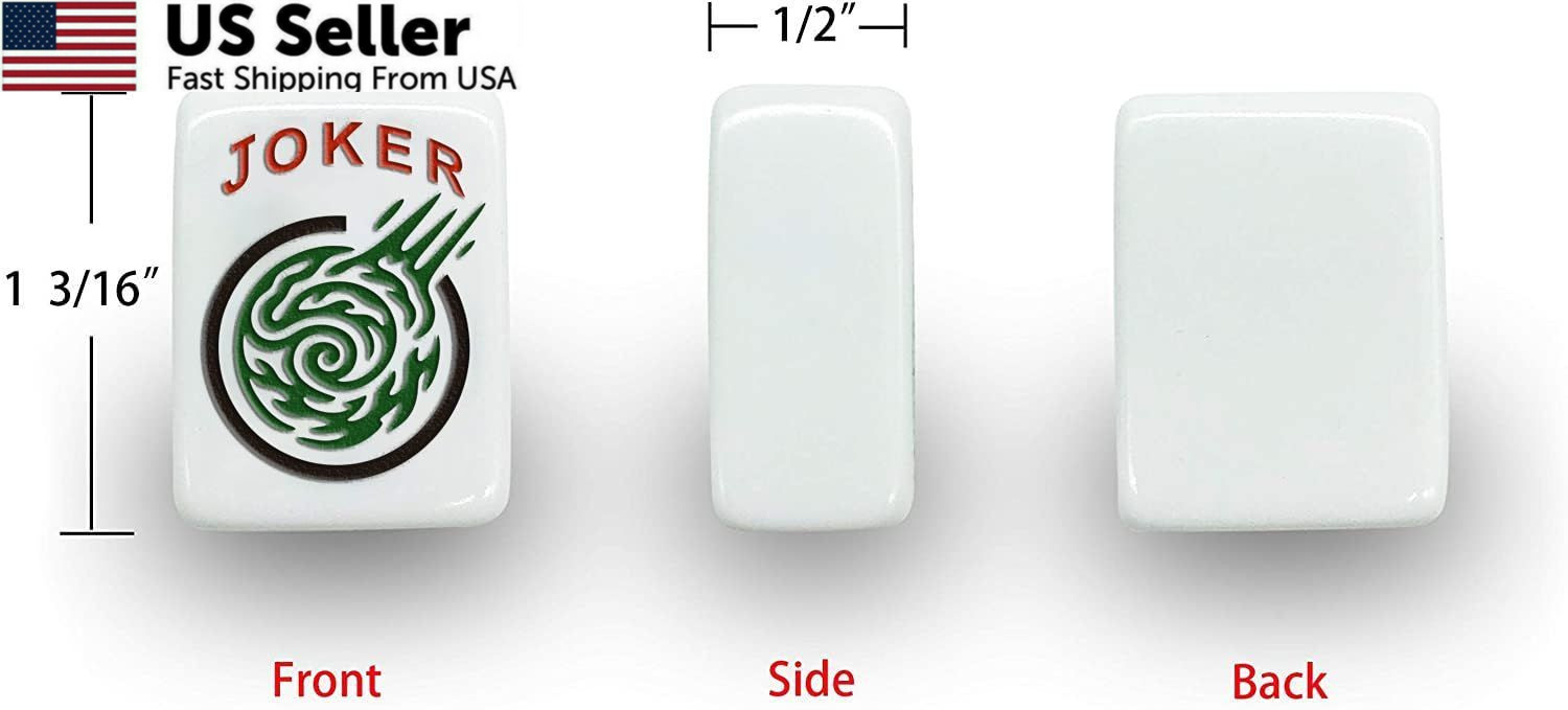 10 inches (W) x 21 (L) x 6 (H), American Mahjong With Red Paisley Bag