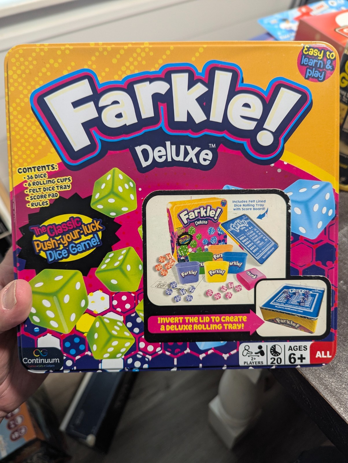 FARKLE! DELUXE Dice Game in COLLECTIBLE TIN 100% COMPLETE 2022