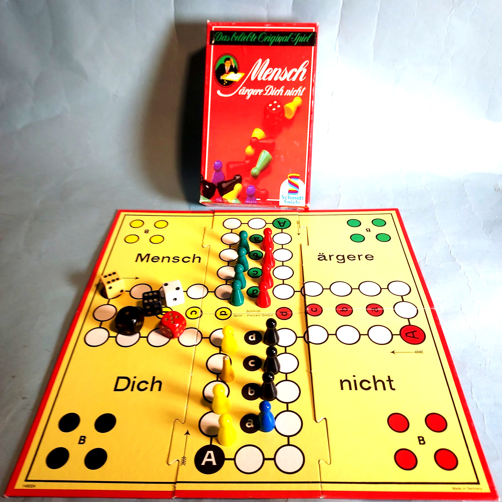 Vintage Mensch Game Complete Schmidt Spiele Excellent 1990’s