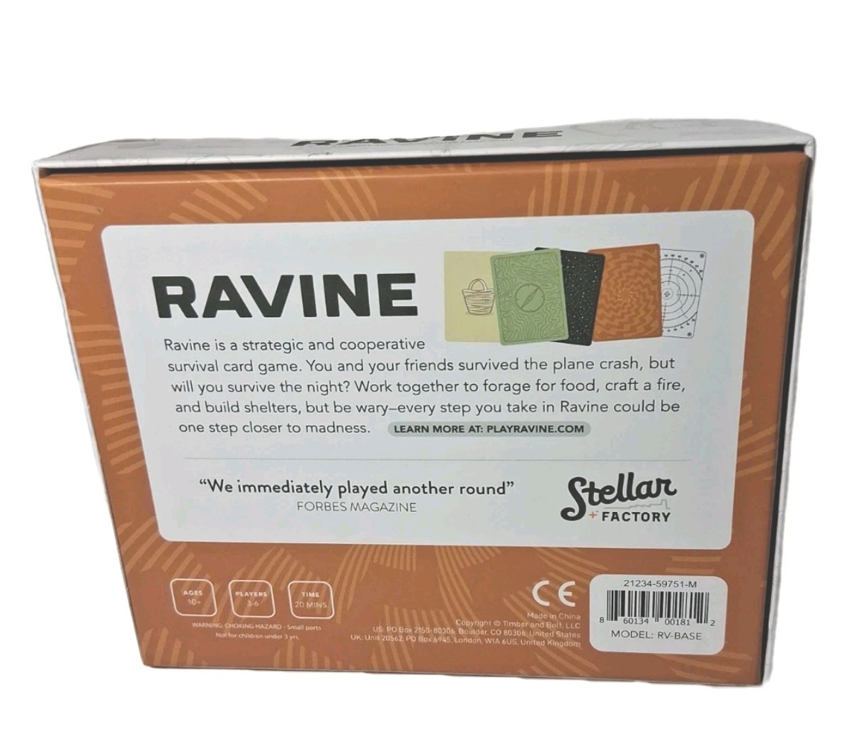 Ravine A Crafty And Cooperative Card Game Stellar Factory New In Open Box