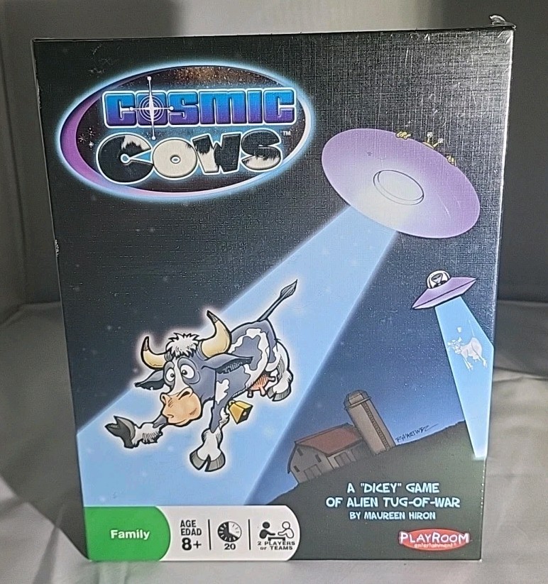 Brand New! Cosmic Cows Board Game Complete -2005 Playroom Entertainment – Sealed