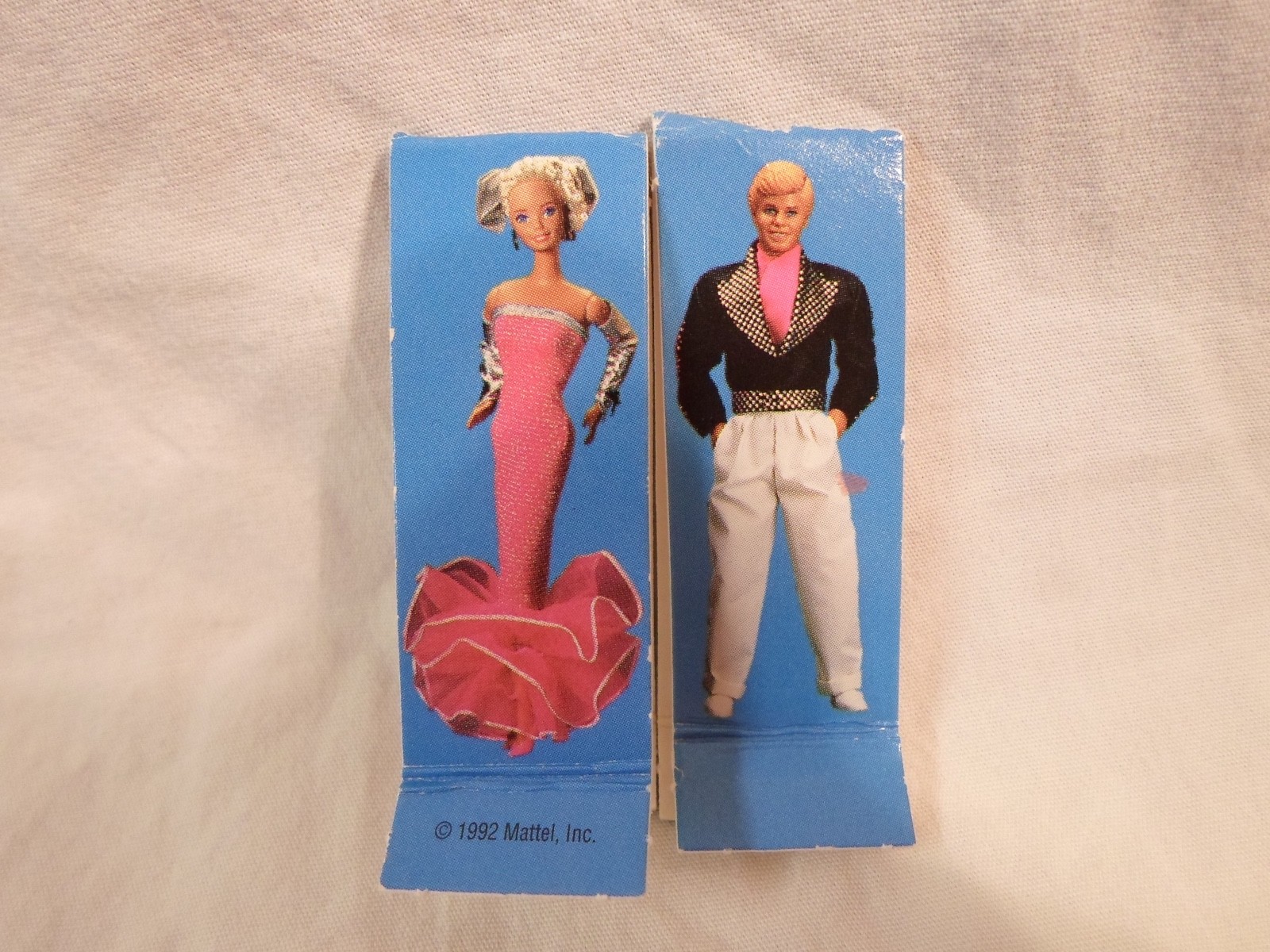 *Replacement Part* Dream Date Board Game 1992 *Lot of 2 Blue Pawns Barbie & Ken*
