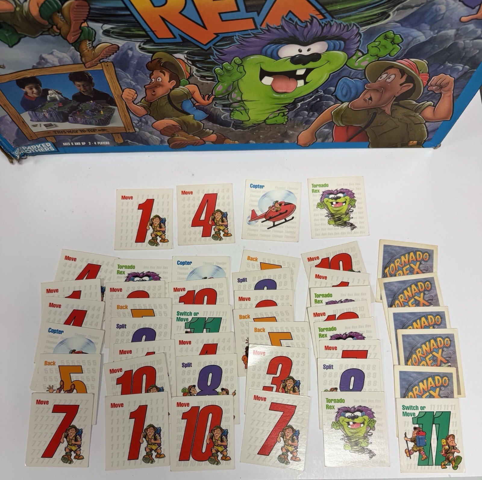 Vintage 1991 Tornado Rex Board Game With Original Box Parker Brothers READ DESCR
