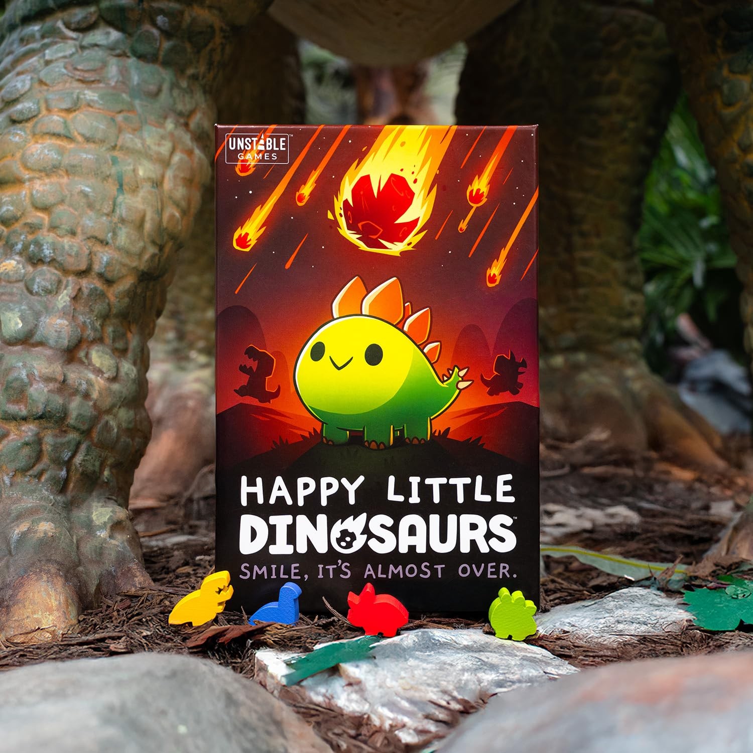 Unstable Games Happy Little Dinosaurs Board Game – Funny One Size, Multicolor