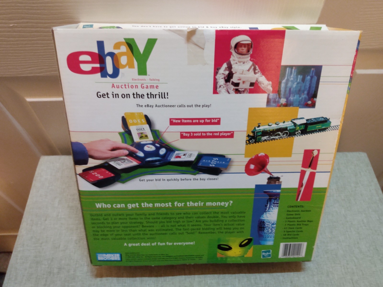 Hasbro 2001 EBAY Electronic Talking Auction Board Game New In Open Box Complete