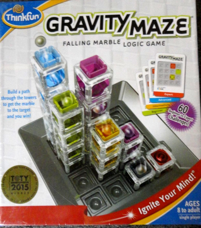 Gravity Maze, Falling Marble Logic Game NEW! Age 8 Up, Toy of Year ,ThinkFun