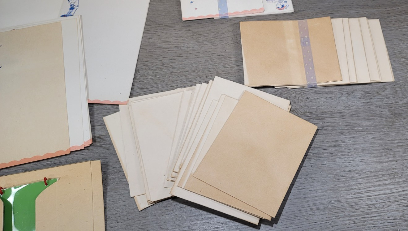 VTG Writing Set My Own Stationery 1940s Stamps Cards Envelopes J. S. Publication