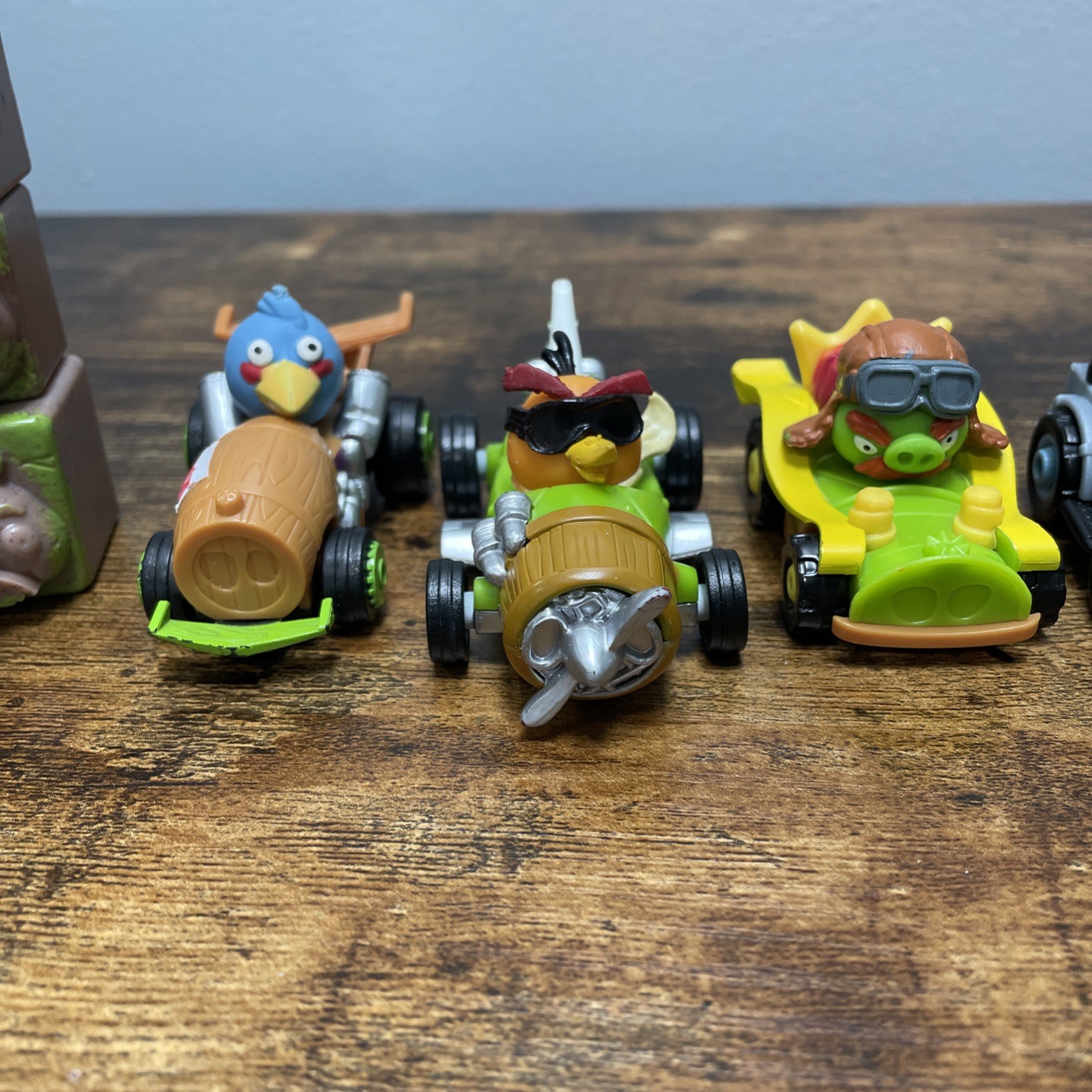 Angry Birds Go Jenga Game Terence Bubbles Chuck Kart Racer Lot Removable Heads