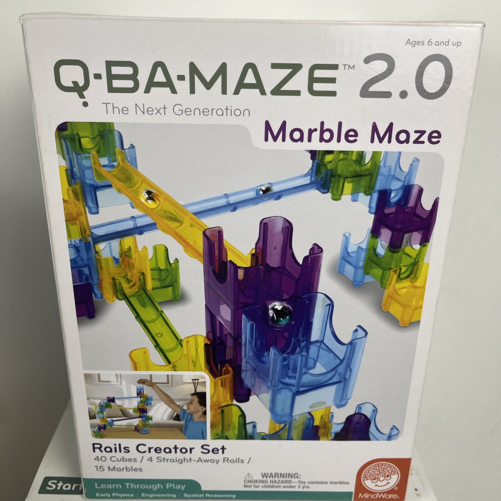 Q Ba Maze 2.0 (Includes Marble Maze, Starter Stunt, Refill Cascade, Marbles)