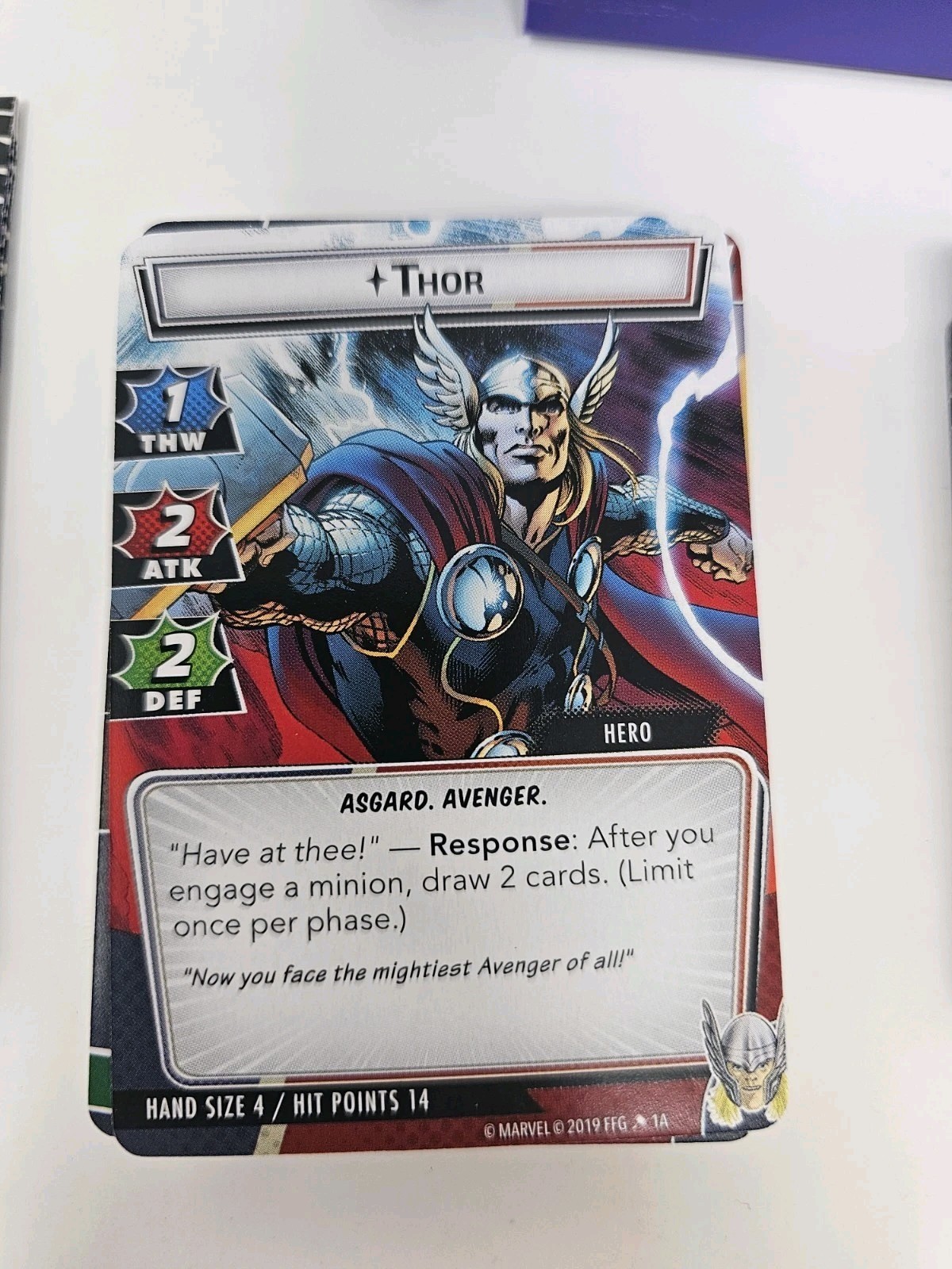 Marvel Champions Thor & Hulk Hero Packs Complete Used