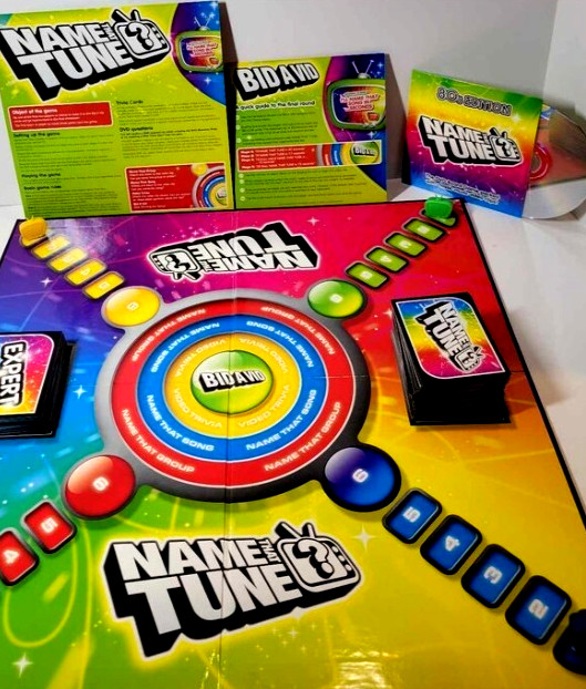 80s Music Trivia DVD Board Game Name That Tune Retro Party Family Night Fun Gift