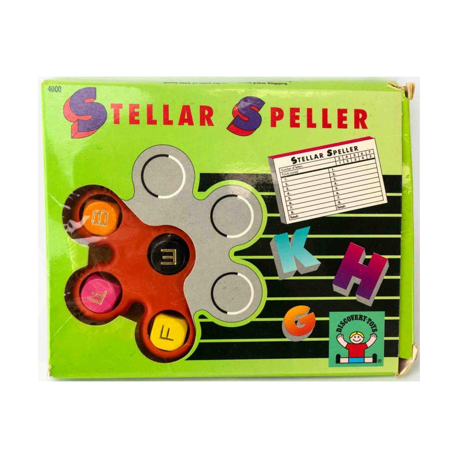 Discovery Toys Boardgame Stellar Speller Box VG+/EX