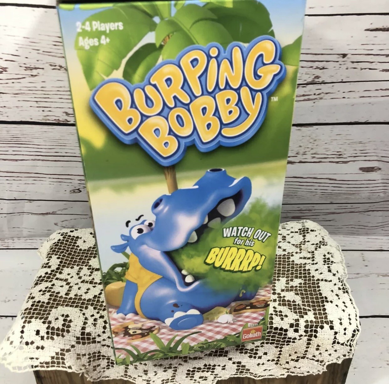 Burping Bobby Hippo by Goliath 2-4 Players Ages 4+ New In Box