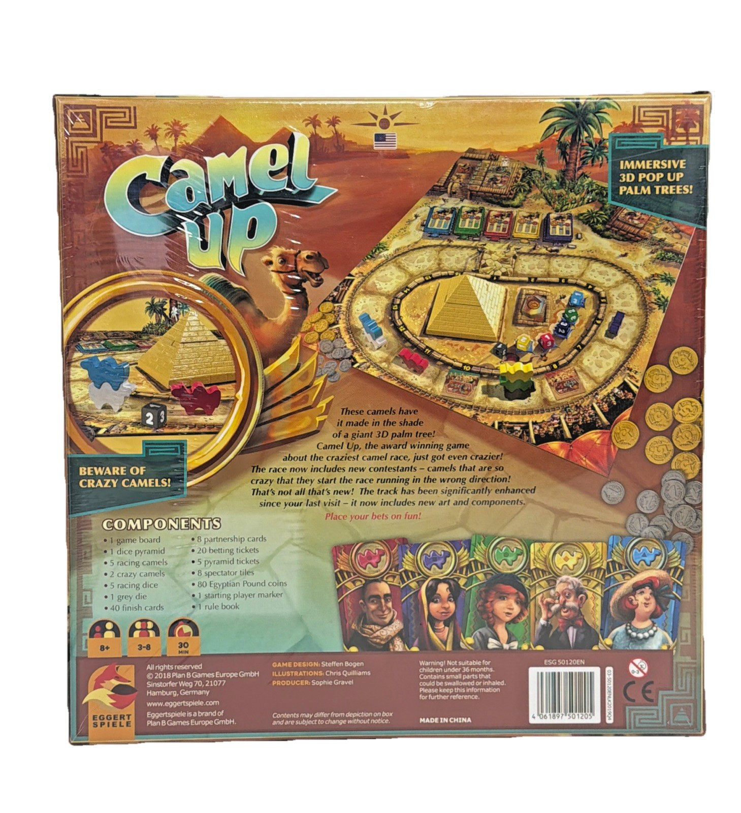 Camel Up Board Game (2nd Edition) Eggert Spiele (ESG50120EN) Family Party NEW