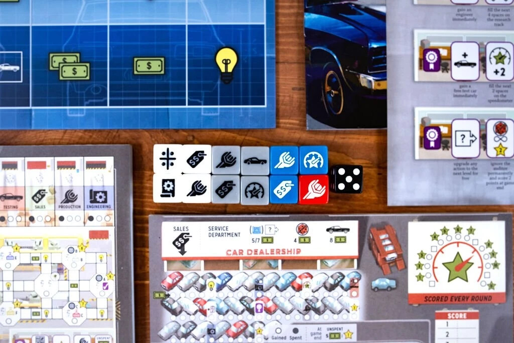 🎲🚗 NIS – Motor City – ROLL N WRITE Automotive Empire Game 🚗🎲