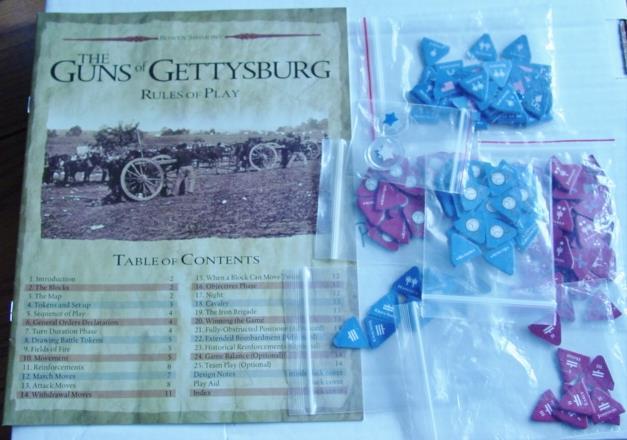 Mercury Games – THE GUNS OF GETTYSBURG – 150th Anniversary Edition (EX) Simmons