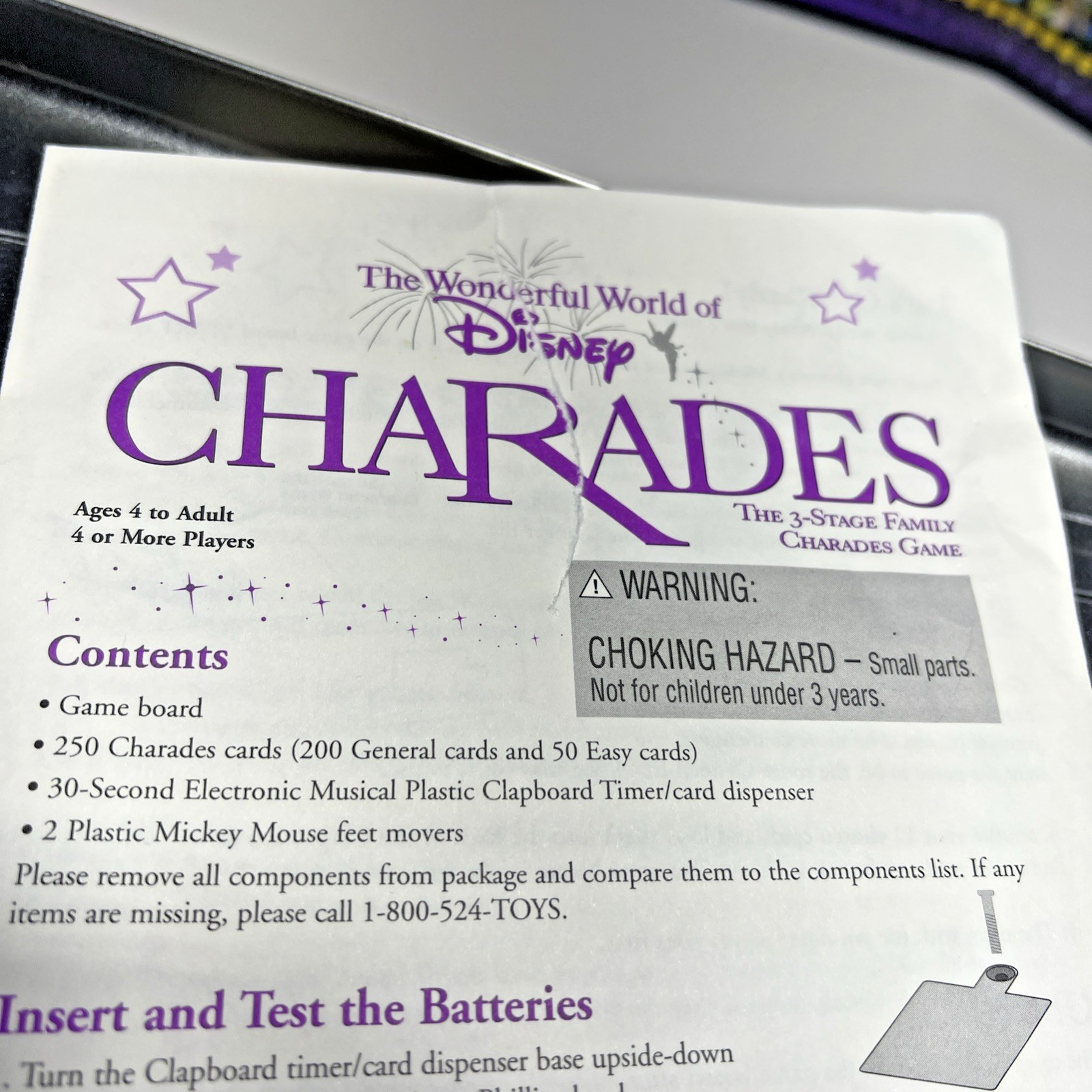 Mattel – The Wonderful World of Disney Charades Game – Vintage 1999 Tin Complete