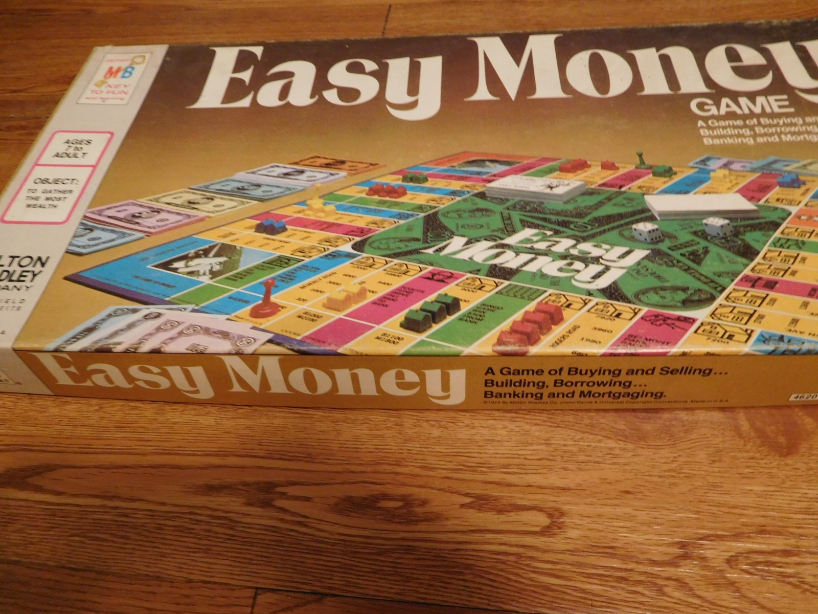Vintage 1974 Milton Bradley Easy Money Board Game #4620 100% Complete