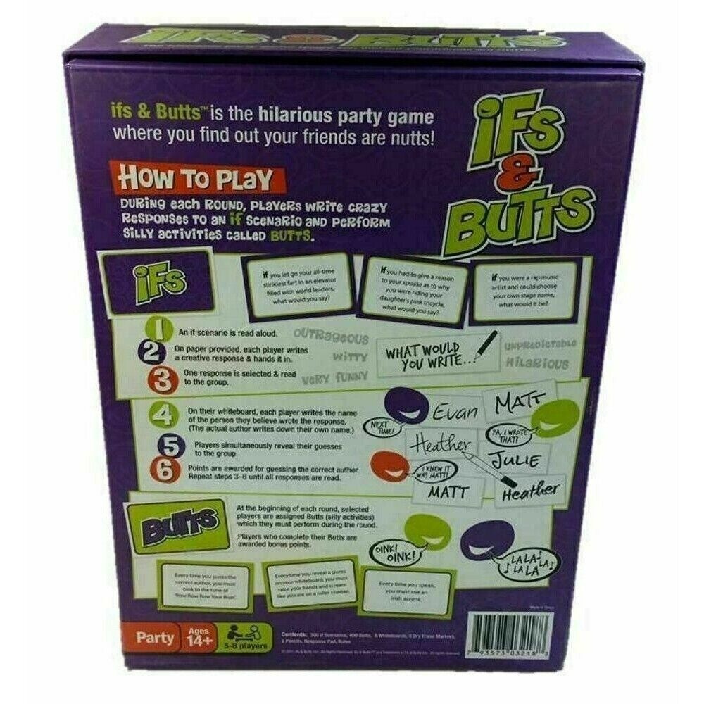 Ifs And Butts Fun Party Family Game Toy Age 14 and Up New in Box