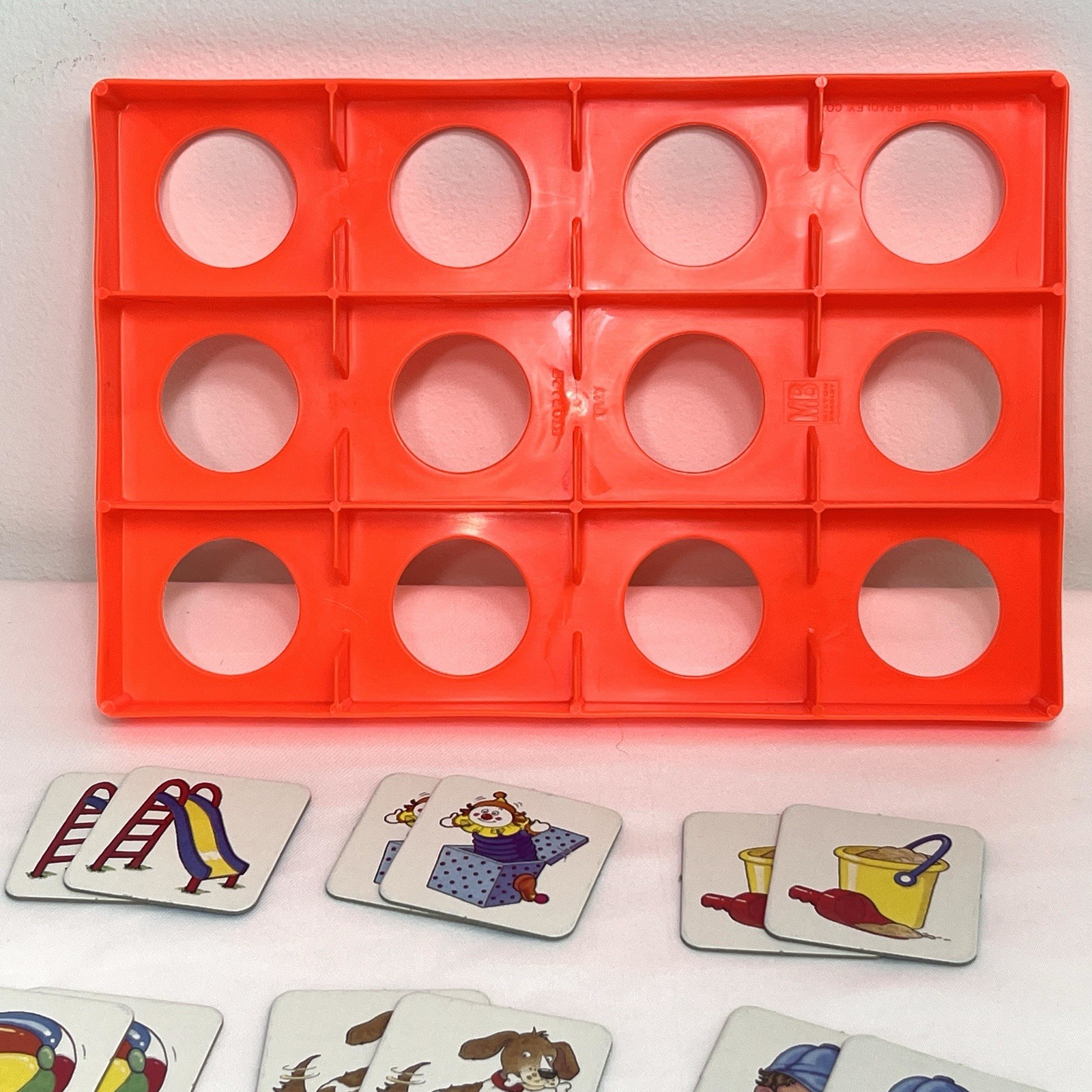 Milton Bradley Original Memory Game Kids Complete 35 Matching Pairs Vintage 1990