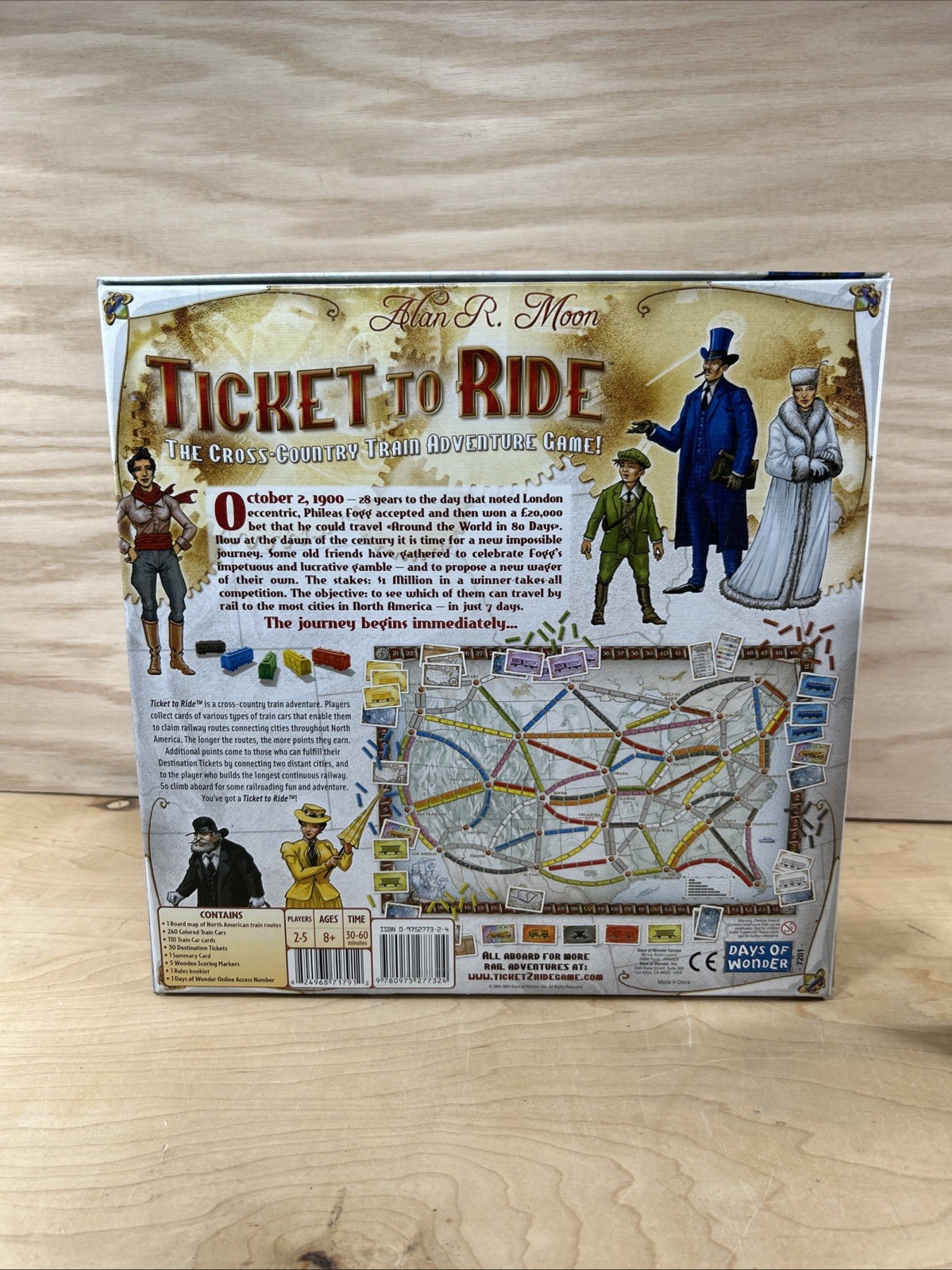 Days of Wonder Ticket To Ride by Alan R. Moon Train Adventure Board Game Plus