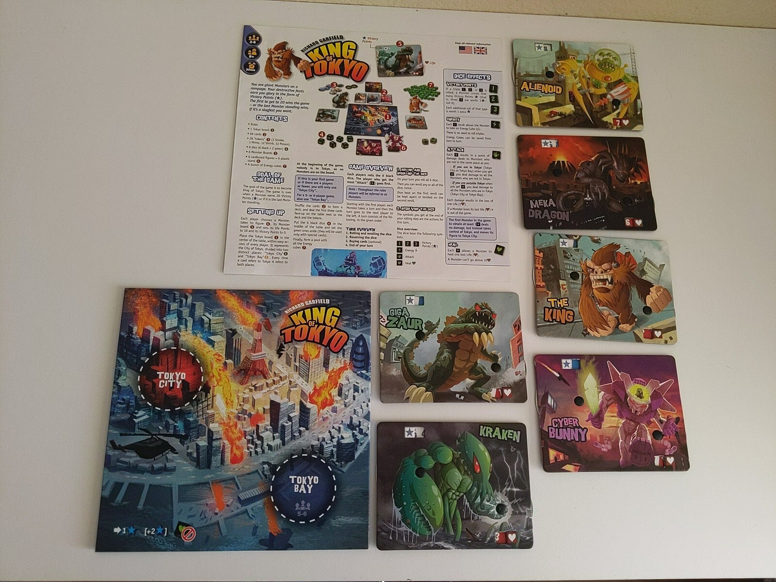Richard Garfield KING OF TOKYO Strategy Children’s Family Party Board Game iello