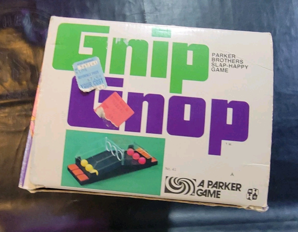 Gnip Gnop Slap-Happy Game Vintage 1971 Parker Brothers Original Box Made in USA