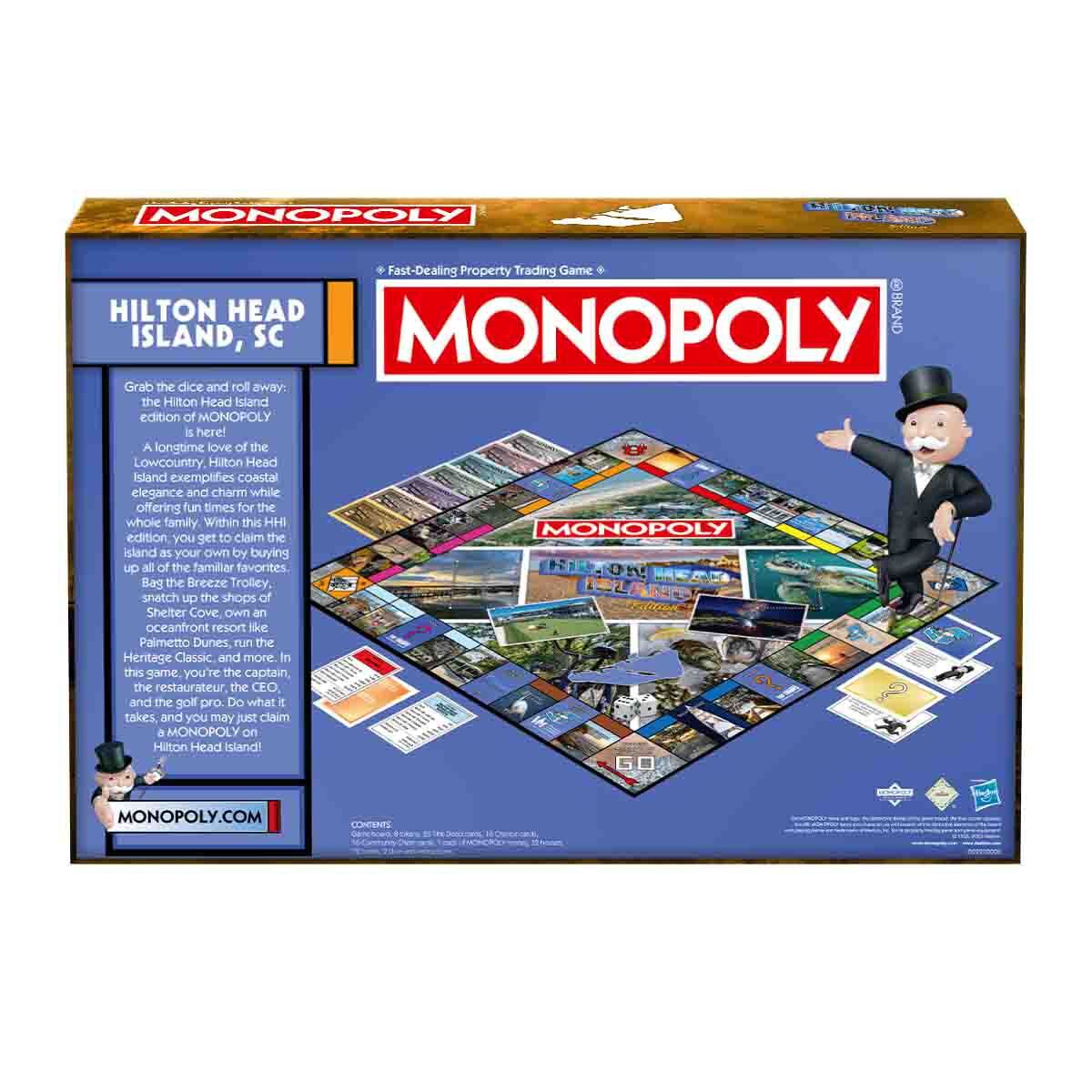 Hilton Head SC Monopoly Board Game – Coastal Edition, Family Game Night, Ages 8+