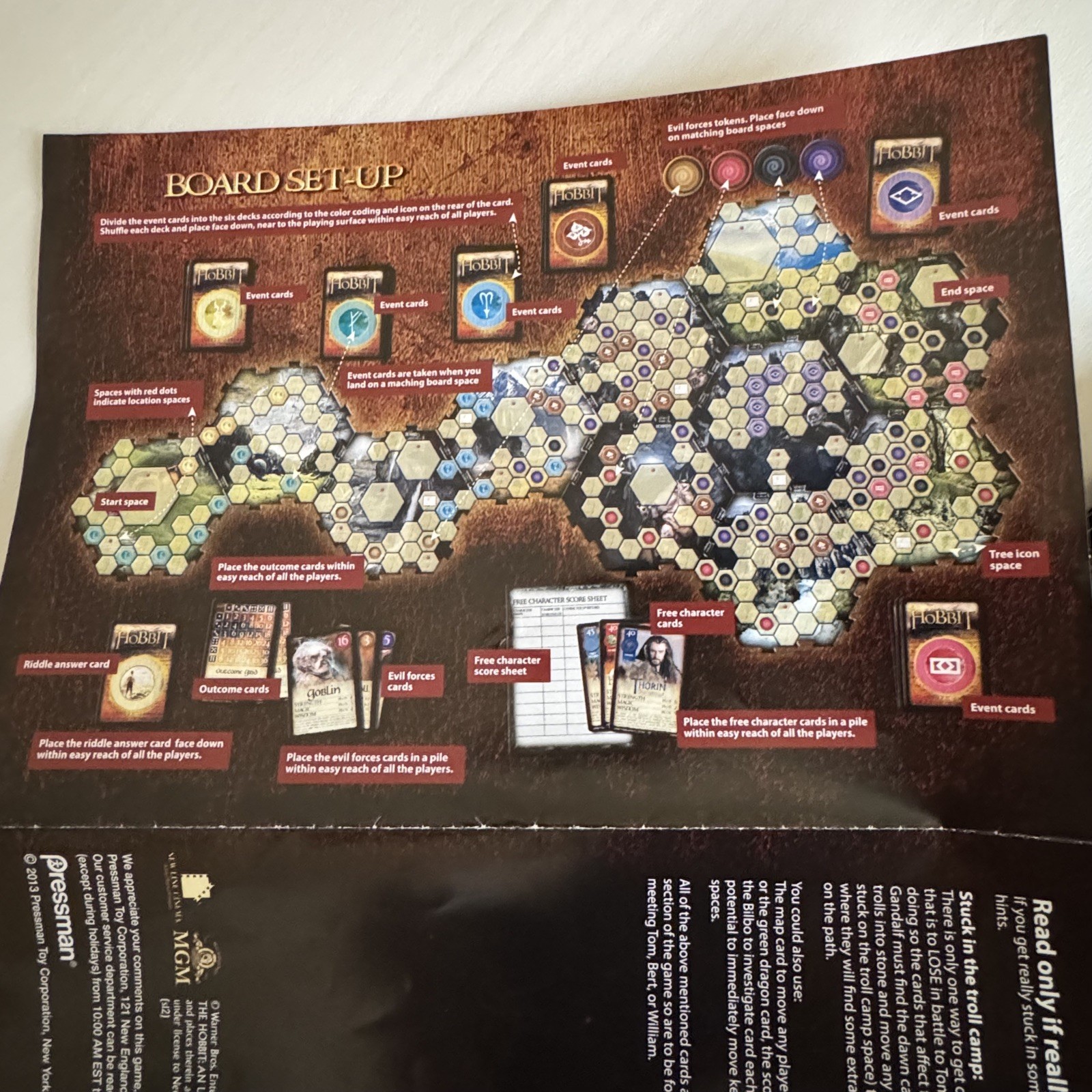 The Hobbit: An Unexpected Journey Adventure Board Game – LOTR Strategy