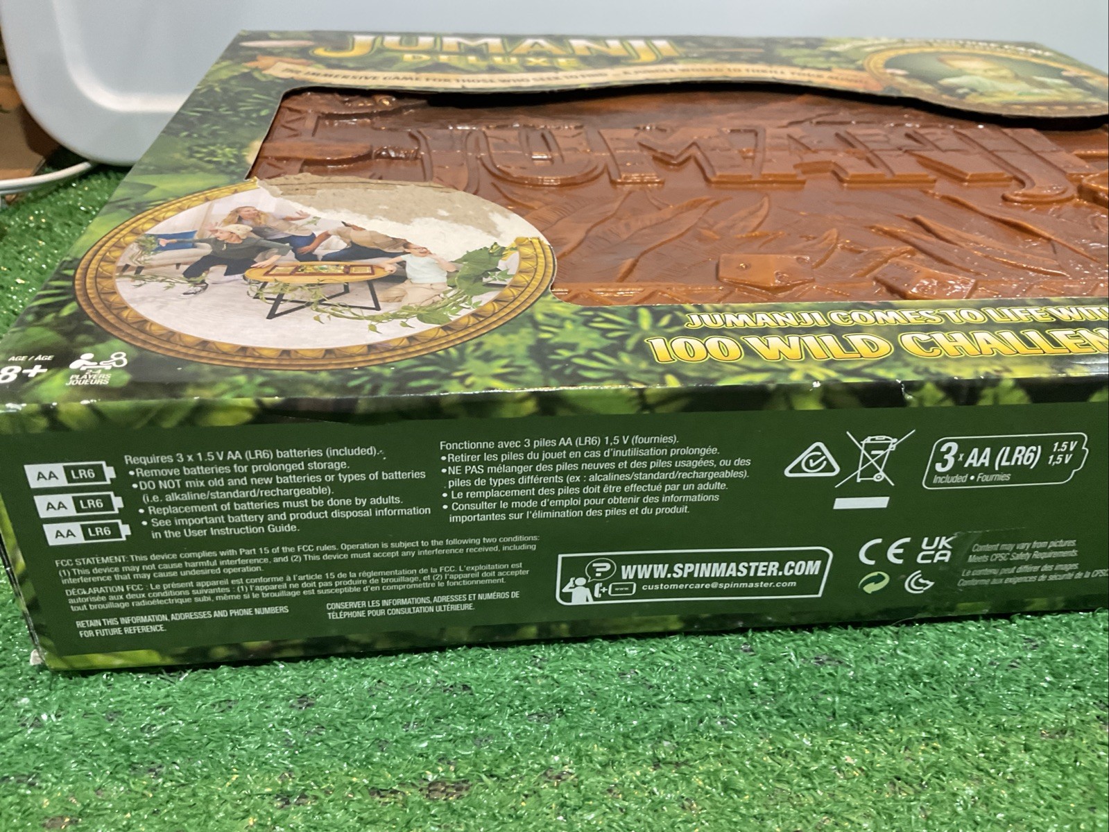 Jumanji Deluxe Electronic Adventure Board Game W/ Lights & Sound NIB New Sealed