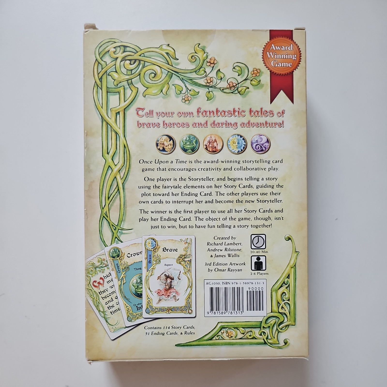 Once Upon A Time The Storytelling Card Game by Atlas 3rd Edition