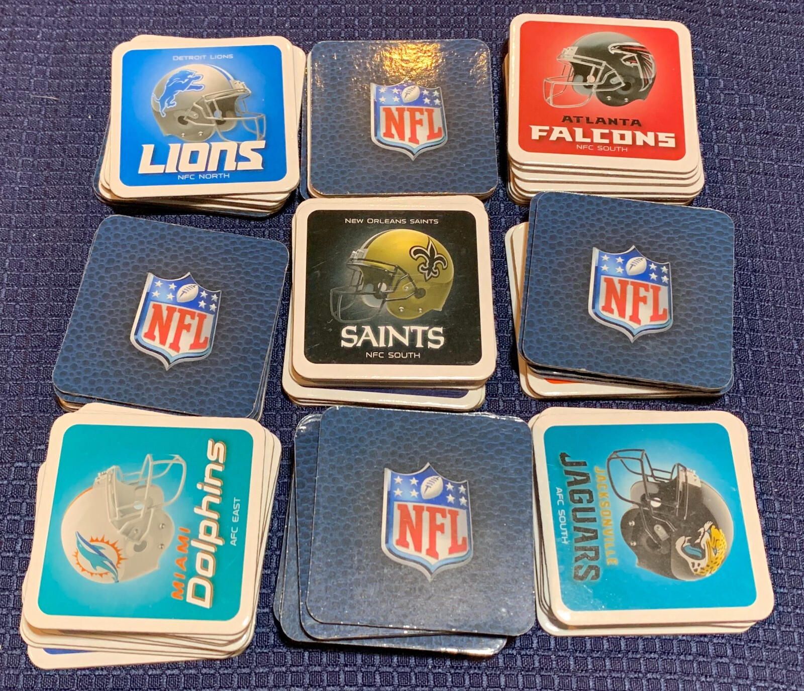 NFL Football Matching Game All 32 Teams Memory Game-family fun COMPLETE