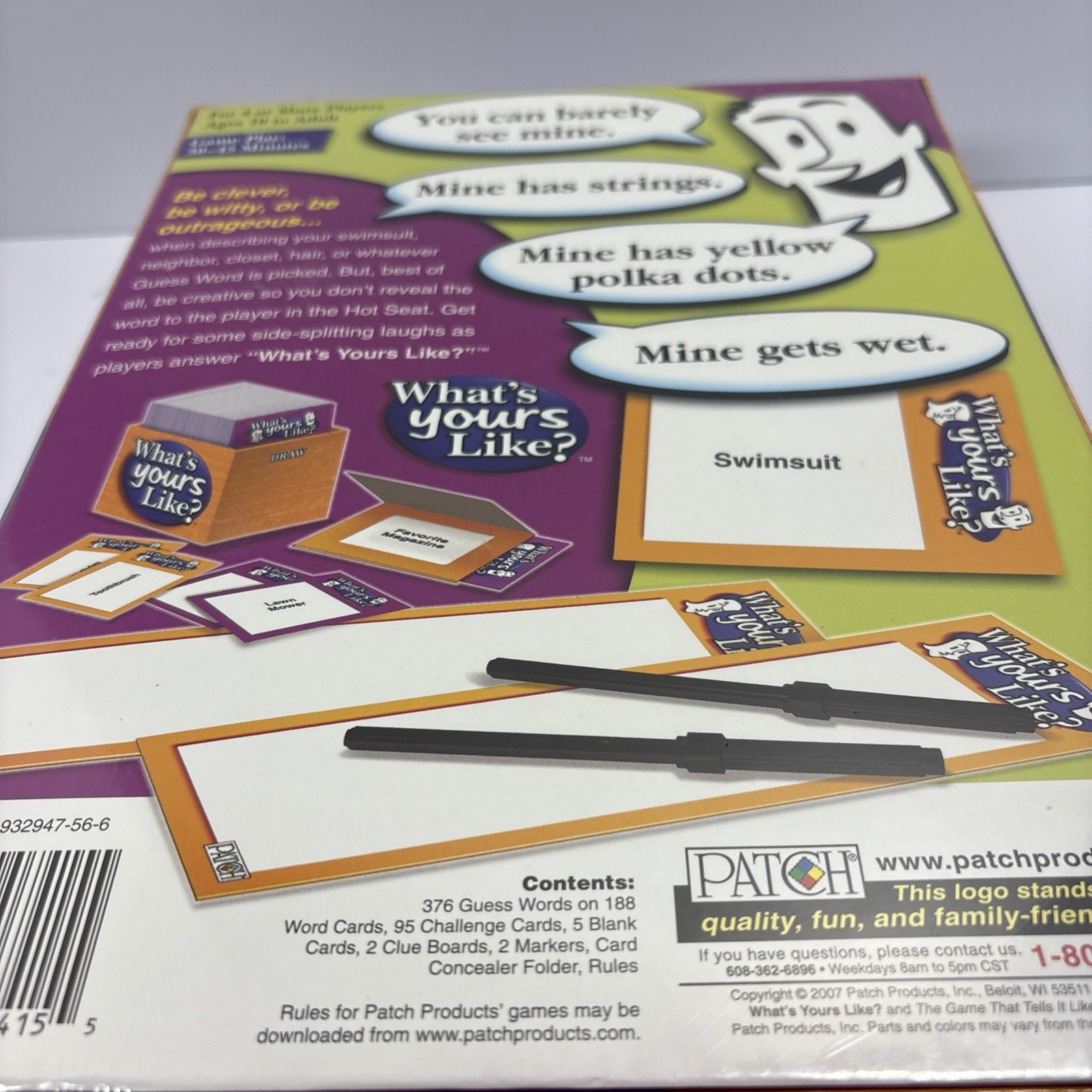 What’s Yours Like? 2007 Game by Patch Products New Sealed in Box