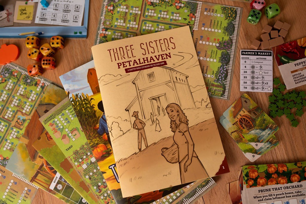 Three Sisters : Harvest Edition Roll & Write Board Game – 25th Century Games