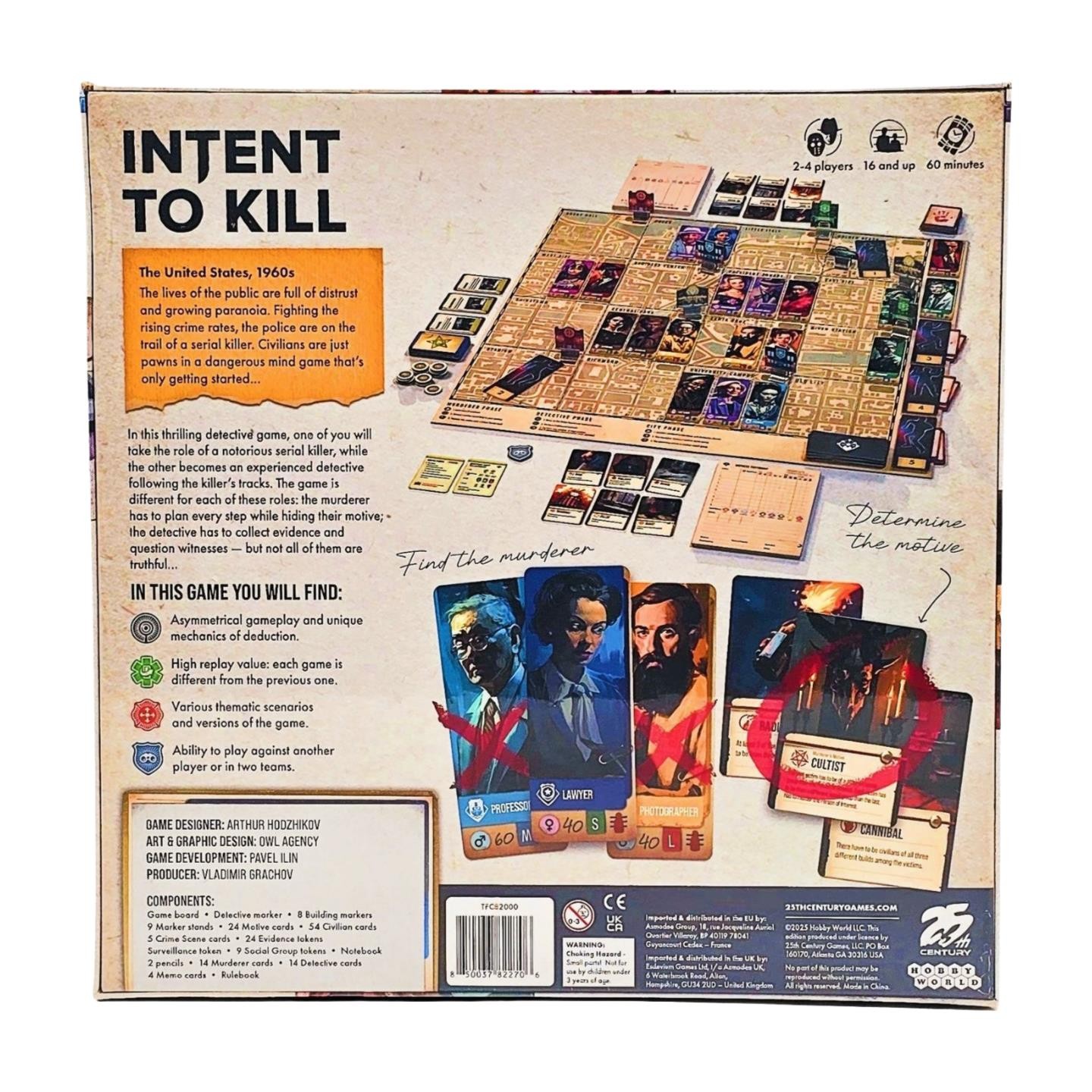 Intent to Kill by 25th Century Games – SEALED