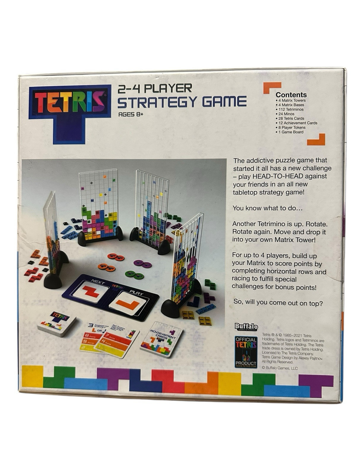 Tetris Strategic Puzzle Game Buffalo Games – Family Kids Adults New Sealed