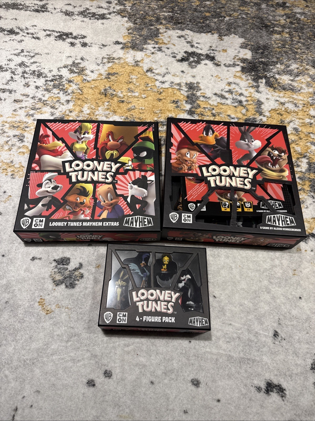 CMON – Looney Tunes: Mayhem (2023) + Mayhem Extras + 4-Figure Pack – COMPLETE!