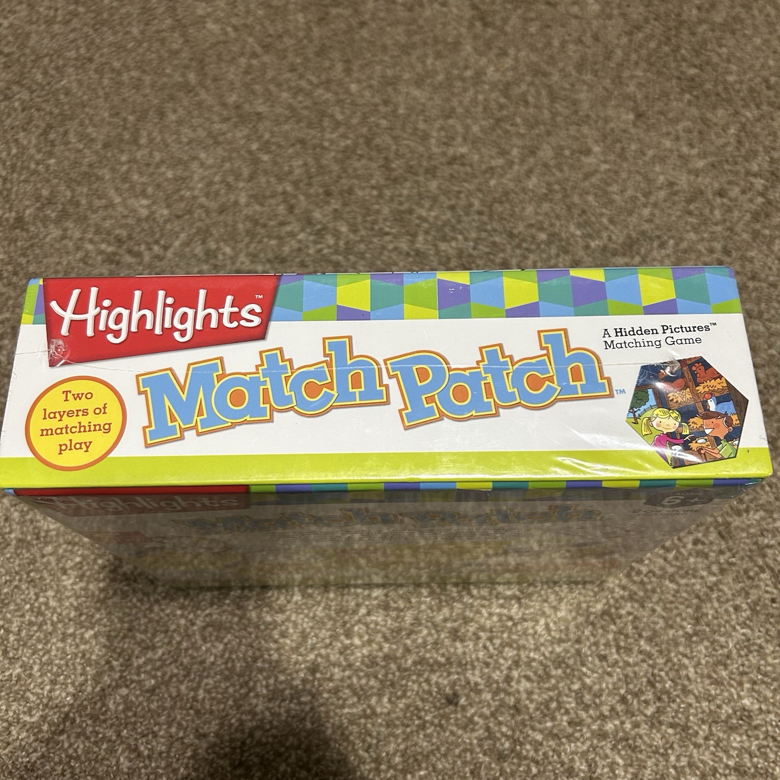 NEW SEALED Kids Matching Board Game Highlights Match Patch Kids Game Age 6+
