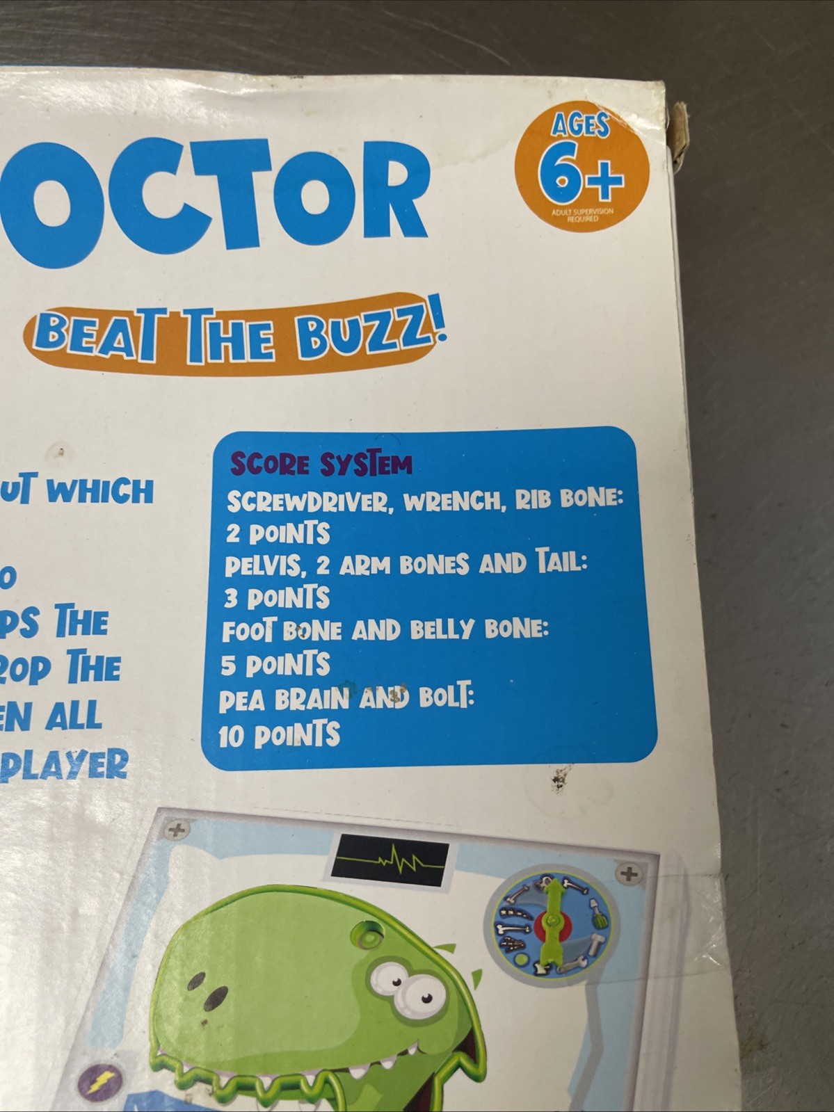 DINO DOCTOR WITH BUZZER 2 – 4 PLAYERS FUN OPERATION GAME