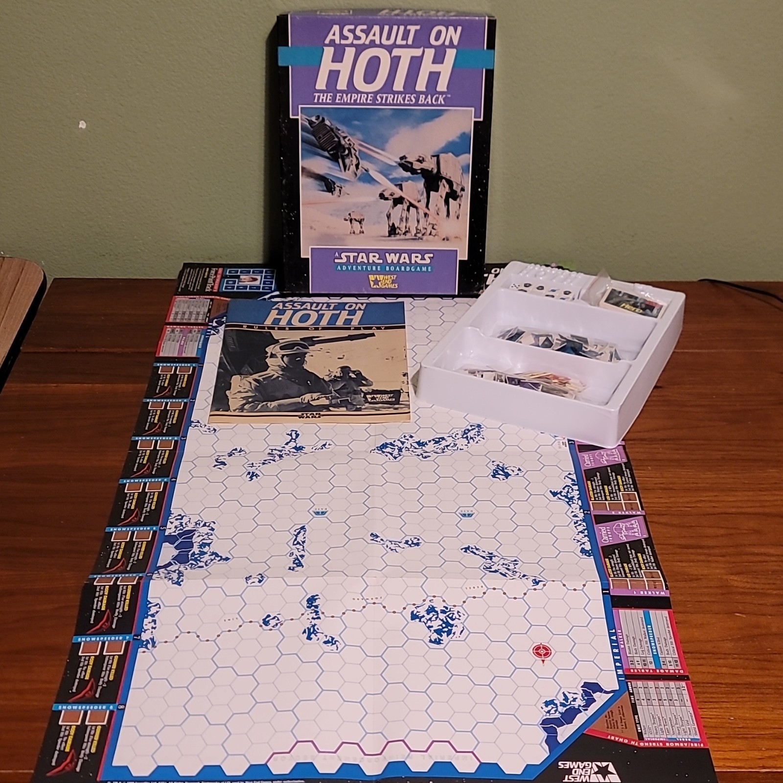 West End Games Star Wars Star Warriors & Assault on Hoth RARELY PLAYED