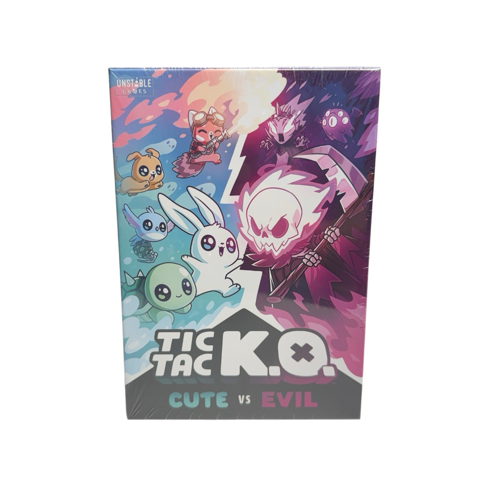 Tic Tac KO Cute vs Evil Card Game NEW 8+ K.O. 2-4 Players Unstable Games