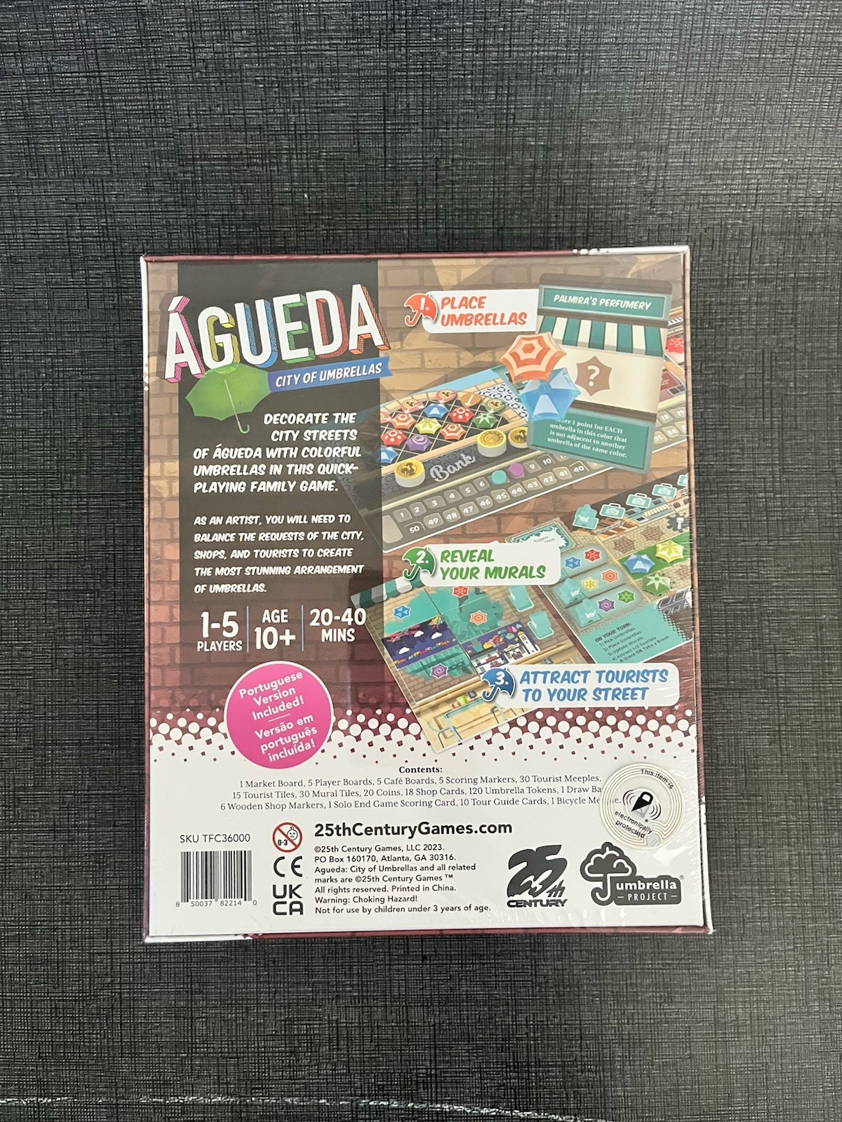 Agueda: City of Umbrellas – A Pattern Building Tile Placement Game For 1-5 Plyrs