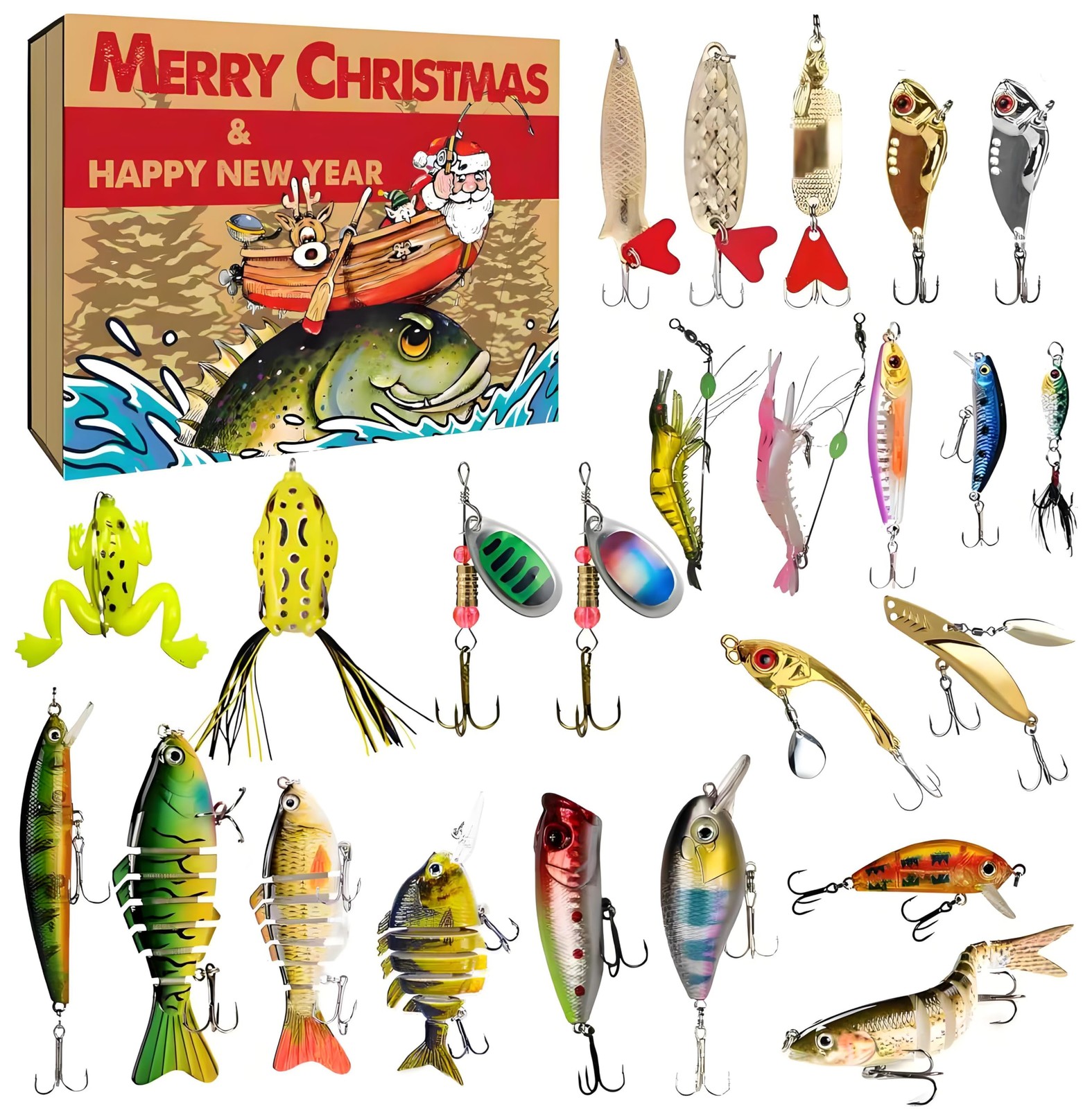 Advent Calendar Fishing Lure Set – 24 Days Small