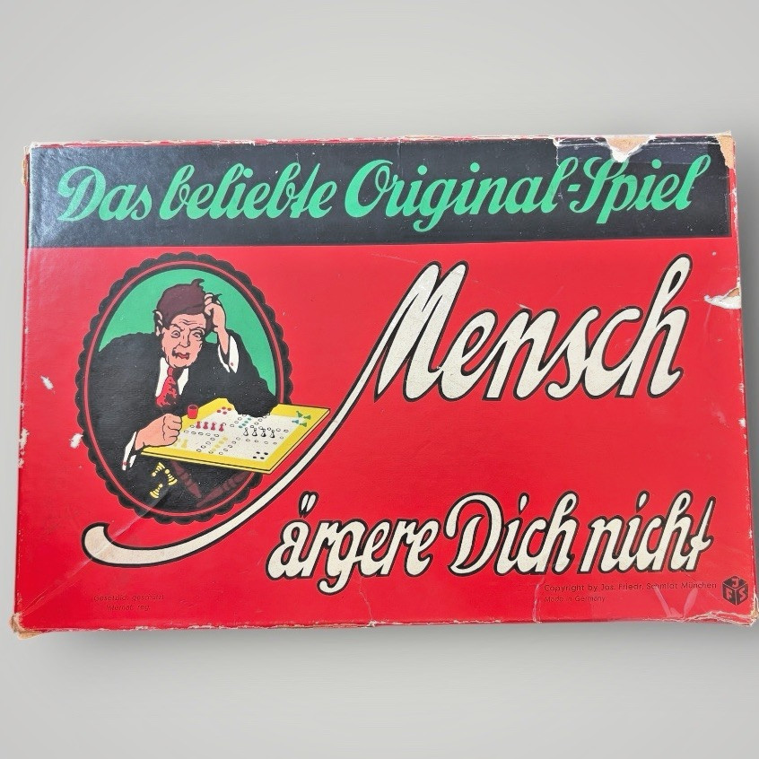 Mensch Argere Dich Nicht 1960s German Board Game Vtg Josef Friedrich Schmidt JFS